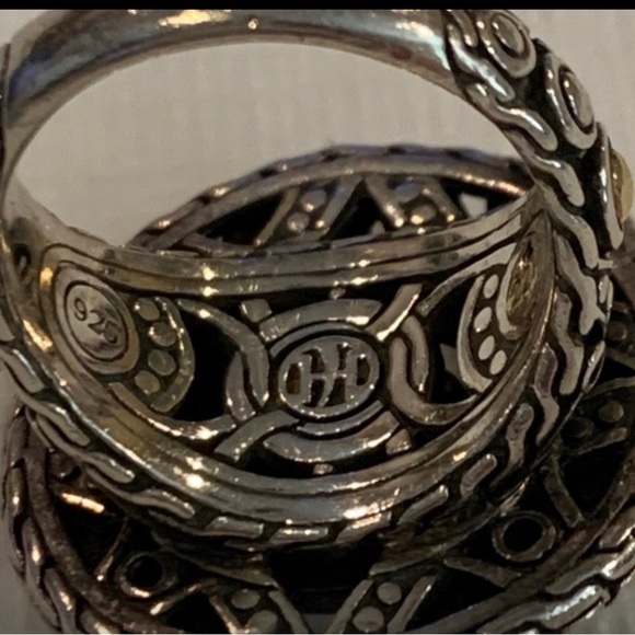 ♦️SALE♦️JOHN HARDY Bulan Coin Ring, 22kt Gold & Silver - Picture 10 of 11